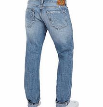 True Religion Geno distressed blue slim cotton jeans