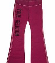 True Religion Girls fuchsia Script jogging trousers