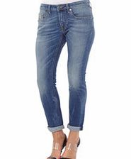 True Religion Grace blue cotton boyfriend jeans