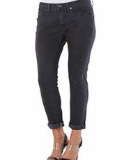 True Religion Grace dark grey cotton boyfriend jeans