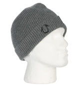 True Religion Grey Beanie Hat
