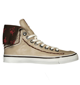 True Religion Hanabel T Print Khaki and White Hi