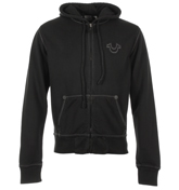True Religion Horse Shoe QT Black Full Zip