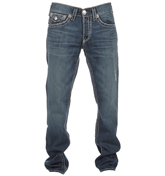 True Religion Jack Nat Straight Leg Jeans