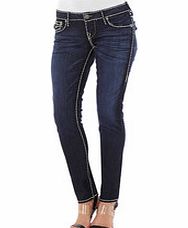 True Religion Julie dark blue cotton blend skinny jeans