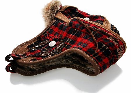 True Religion Patched Leather Trim Hat