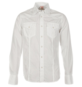 True Religion Rocky Solid White Western Shirt