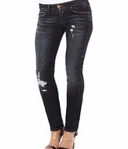 Shannon black cotton jeans