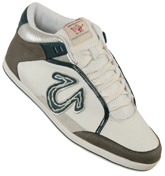 True Religion White and Grey Mack High Trainers