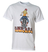 True Religion White Haul Ass Printed T-Shirt