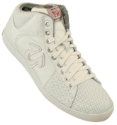 True Religion White Leather Trainers