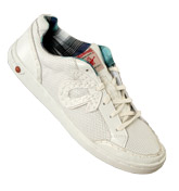 True Religion White Perforated Leather Low