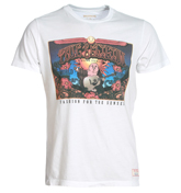 True Religion White T-Shirt with Printed Design