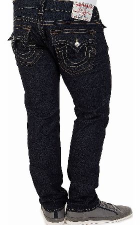 True Religion Zach Skinny Dark Blue Jeans
