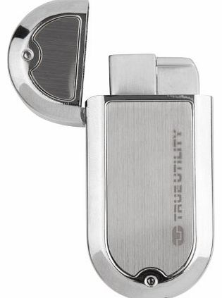 True Utility Windproof Lighters - Oval Turbo Jet Flame - Chrome - Ref. TU61C