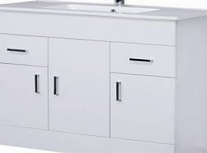 Trueshopping 1000mm White Bathroom Furniture Vanity Unit