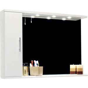 Trueshopping 1050mm Gloss White Mirror Cabinet