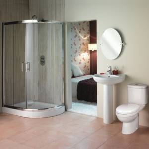 Trueshopping 1200mm x 800mm Offset Quadrant