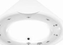 Trueshopping 1400 x 1400 Bathroom Acrylic White Corner Bath