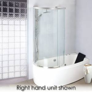 Trueshopping 1700mm Shower Bath with Shower