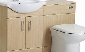 Trueshopping 550mm Beech Wood Bathroom Vanity Unit Furniture