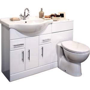 750mm White Gloss Furniture Sink &