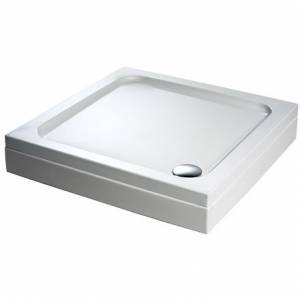800mm Square Shower Tray Easy Plumb