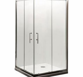 Trueshopping Bathroom Corner Square Double Sliding Shower