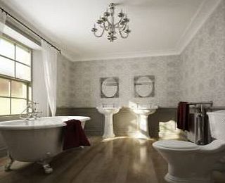 Trueshopping Bathroom Suite Freestanding Bath Toilet Cistern