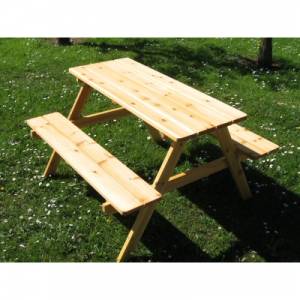 Trueshopping Children`s Wooden Picnic Table