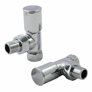 Trueshopping Chrome  Modern Angled Radiator