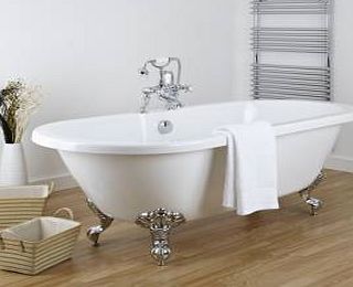 Trueshopping Contemporary Bathroom Double Ended Freestanding