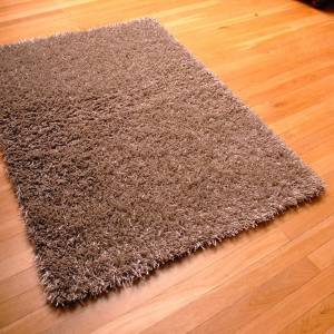 Trueshopping Cuba Aluminium Shaggy Rug 160cm x