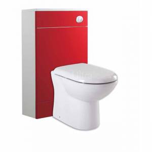 Design High Gloss Red Back to Wall