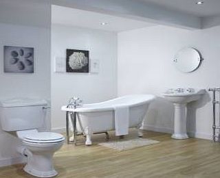 Trueshopping Elgar Slipper Bath Tub Bathroom Suite Basin Sink