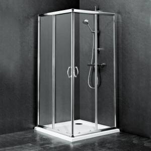 Trueshopping Ella Square Corner Entry Shower Enclosure 760 or
