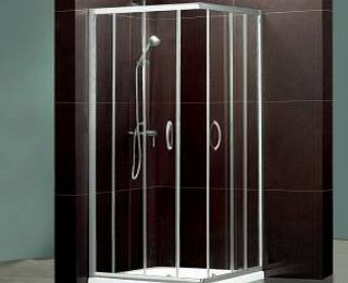 Trueshopping Feint Corner Shower Enclosure Cubicle Toughened