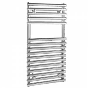 Trueshopping Flat Chrome Bar on Bar Towel Rail