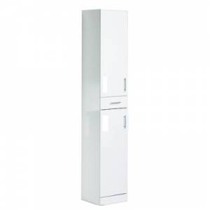 Trueshopping Gloss White Tall Unit 330mm Deep