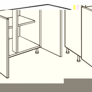 Trueshopping Ivory Shaker Style 1000mm Highline