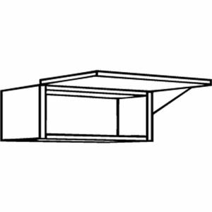 Trueshopping Ivory Shaker Style 900mm Bridging