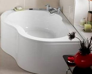 Trueshopping Left Hand 1500mm x 1000mm Acrylic Corner Shower