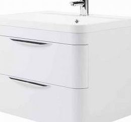 Trueshopping March 600mm Wall Mounted 2 Drawer