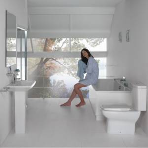 Minimalist Square Complete Bathroom