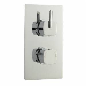 Trueshopping Minimalist Thermostatic Twin Shower