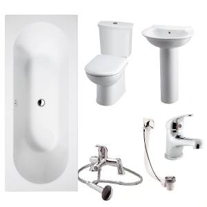 Modern 1700mm Double-Ended Bath