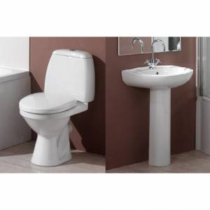 Trueshopping Modern Basin and Toilet Set inc