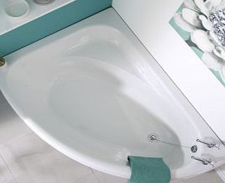 Trueshopping Modern Left Hand 1500mm x 1000mm Acrylic Corner