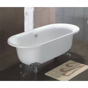 Trueshopping Modern Oval Freestanding Bath with ball and claw