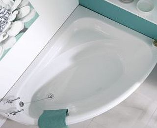 Trueshopping Modern Right Hand 1500mm x 1020mm Acrylic Corner